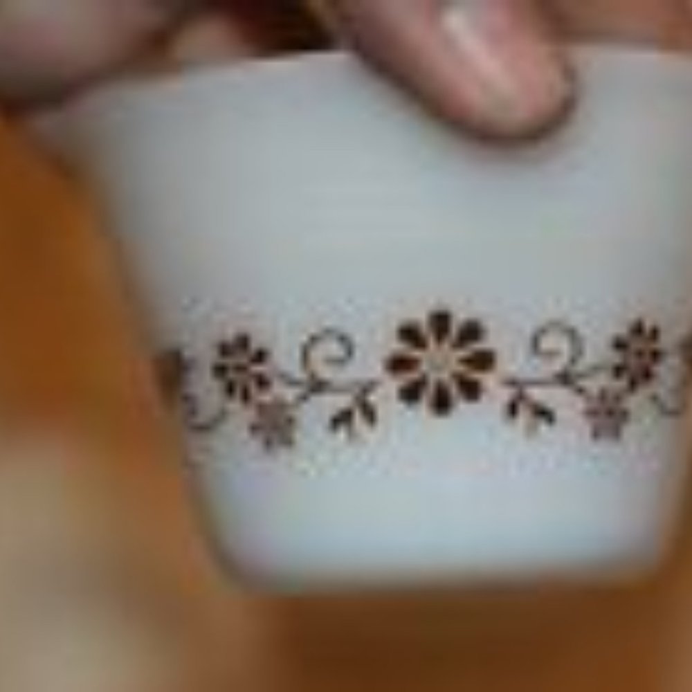 9 MCM Dynaware Pyr-O-Rey White Milk Glass Custard Ramekin Cups Baking Bowls - Picture 5 of 6